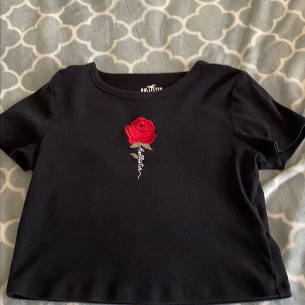Hollister rose shirt